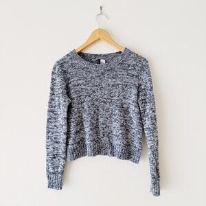 Women's Blue Marbled Sweater